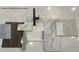 Modern farmhouse design featuring a sample of textures and materials like marble, wood, tiles, and white painted cabinets at 816 Alma Square Dr, Moncks Corner, SC 29461