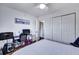 Comfortable bedroom featuring a ceiling fan and plenty of space for a workspace or lounge at 87 Ashley Hall Plantation Rd # 108, Charleston, SC 29407