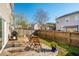Cozy backyard featuring a wooden deck with seating, perfect for outdoor relaxation and entertaining at 8816 Kellum Dr, North Charleston, SC 29420