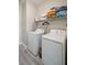 Laundry room with modern washer and dryer, and lots of storage space at 8816 Kellum Dr, North Charleston, SC 29420
