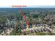 Overhead view of 103 Noisette Row, nestled among trees and other residential properties at 103 Noisette Row, Summerville, SC 29483