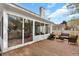 Spacious wooden deck with outdoor furniture, perfect for entertaining at 105 Carter Dr, Goose Creek, SC 29445