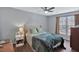 Calm bedroom featuring a ceiling fan, light gray walls, and a comfortable bed at 105 Carter Dr, Goose Creek, SC 29445