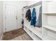 Mud room with a storage cubby, wood-look flooring, and an exterior door at 121 Lakelyn Rd, Moncks Corner, SC 29461