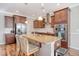 Kitchen island with granite countertops, stainless steel appliances, and pendant lighting at 1305 Discovery Dr, Ladson, SC 29456