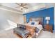 Inviting main bedroom with a tray ceiling, ample natural light, and comfortable furnishings at 1305 Discovery Dr, Ladson, SC 29456