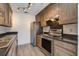 Kitchen with stainless steel appliances and dark countertops at 1714 Greystone Blvd # 47, Mount Pleasant, SC 29464