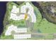 Community map view of the neighborhood homesites with bodies of water at 2021 Quiet Ibis Rd, Hanahan, SC 29410