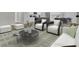 Open-concept living area with kitchen, cozy seating, and modern decor for entertaining at 2021 Quiet Ibis Rd, Hanahan, SC 29410