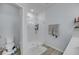 Modern bathroom featuring a glass-enclosed shower and contemporary fixtures at 2322 Watchtower Ln, Charleston, SC 29414