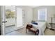 Bedroom with door to deck featuring a twin bed at 2710 Laroche St, Edisto Beach, SC 29438