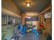 Storage room provides ample space for storing beach and outdoor equipment at 2710 Laroche St, Edisto Beach, SC 29438
