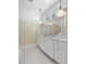 Well lit bathroom with a spacious countertop, bright lighting, and decorative accents at 2863 Jasper Blvd, Sullivans Island, SC 29482