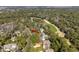 Aerial view showing the proximity of a neighborhood home to a picturesque golf course at 2928 Baywood Dr, Seabrook Island, SC 29455