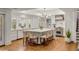 Beautiful kitchen with central island, bar stool seating, and modern lighting fixtures at 299 Hobcaw Dr, Mount Pleasant, SC 29464