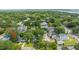 Aerial view of the community, close to a church, schools, and shopping at 313 Queen St, Mount Pleasant, SC 29464