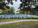 A community tennis court with a walking path at 313 Queen St, Mount Pleasant, SC 29464