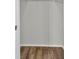 The closet features hardwood floors and white walls at 402 Andrea Ln, Hanahan, SC 29410