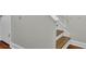 Wood and white staircase at 402 Andrea Ln, Hanahan, SC 29410