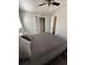 Bedroom featuring ceiling fan, closet, and neutral color palette at 4451 Donwood Dr, Ladson, SC 29456