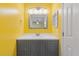 Bright bathroom featuring a modern vanity, a framed mirror and recessed lighting at 4788 Porter Dr, North Charleston, SC 29420