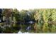 Picturesque pond view surrounded by lush trees and foliage, with a fountain feature at 5911 Steward St # 7, Hanahan, SC 29410