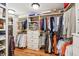 Walk-in closet with custom shelving and storage solutions at 935 Royall Ave, Mount Pleasant, SC 29464