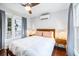 Cozy bedroom with natural light, hardwood floors and stylish decor at 1 Percy St, Charleston, SC 29403