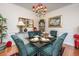 Bright dining room with stylish decor, featuring a modern chandelier and stylish accents at 101 Back Creek Ct, Summerville, SC 29485