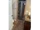 Bathroom featuring a tiled shower with glass doors, single sink vanity, toilet and tiled floors at 104 Legend Oaks Way, Summerville, SC 29485