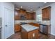 Kitchen featuring stainless steel appliances, granite countertops, and dark wood cabinetry at 104 Mayfield Dr, Goose Creek, SC 29445
