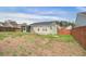 Well-maintained backyard featuring a shed, screened porch, partial fence and green space at 109 Charlesfort Way, Moncks Corner, SC 29461
