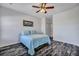 This bedroom boasts wood-look floors and a double door closet at 111 Pacolet St, Summerville, SC 29485