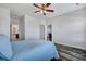 Bedroom with wood-look floors provides access to multiple rooms at 111 Pacolet St, Summerville, SC 29485