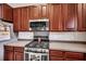 Kitchen with light countertops and dark cabinets at 111 Pacolet St, Summerville, SC 29485