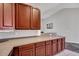 Kitchen with light countertops and dark cabinets at 111 Pacolet St, Summerville, SC 29485