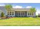 Lush backyard featuring a cozy screened-in porch and vibrant green lawn, perfect for relaxation and outdoor enjoyment at 1140 Darling St, Summerville, SC 29485