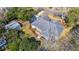 Aerial view of the house and surrounding landscaping, featuring the roof and backyard at 1217 Bamboo Dr, Charleston, SC 29407