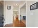 Inviting hallway with hardwood floors leads to the living area with ample natural light at 1217 Bamboo Dr, Charleston, SC 29407