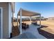 Covered patio with seating, providing a comfortable outdoor living space at 123 Lakelyn Rd, Moncks Corner, SC 29461