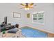 Home office featuring a stand-up desk, hardwood floors, and natural light at 1288 Old Colony Rd, Mount Pleasant, SC 29464