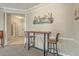 Dining area with artistic decorations and a view into the bathroom at 1321 Telfair Way, Charleston, SC 29412