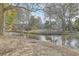 Beautiful pond next to condo, complete with walking path at 1321 Telfair Way, Charleston, SC 29412