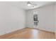 Bright, unfurnished bedroom features hardwood floors and a door that leads to an outdoor balcony at 1328 Upper Union Rd, Mount Pleasant, SC 29464