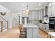 Spacious kitchen with a center island, stainless steel appliances, and ample cabinet space at 1328 Upper Union Rd, Mount Pleasant, SC 29464