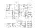 Detailed floor plan of the house showcasing the layout of rooms, including bedrooms, bathrooms, and living spaces at 134 Lilac Grove Way, Summerville, SC 29486