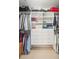 Organized walk-in closet with ample shelving and hanging space for convenient storage solutions at 145 Pier View St # 316, Charleston, SC 29492