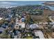 Aerial view of a charming neighborhood near the marshlands at 221 Church St, Mount Pleasant, SC 29464