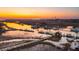 A scenic aerial view of a marina at sunset at 232 Haddrell St, Mount Pleasant, SC 29464