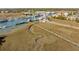 Expansive aerial view of the harbor with boardwalks and boats dotting the landscape at 232 Haddrell St, Mount Pleasant, SC 29464